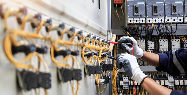 Professional Electrician technician working in Lake Bryan, TX